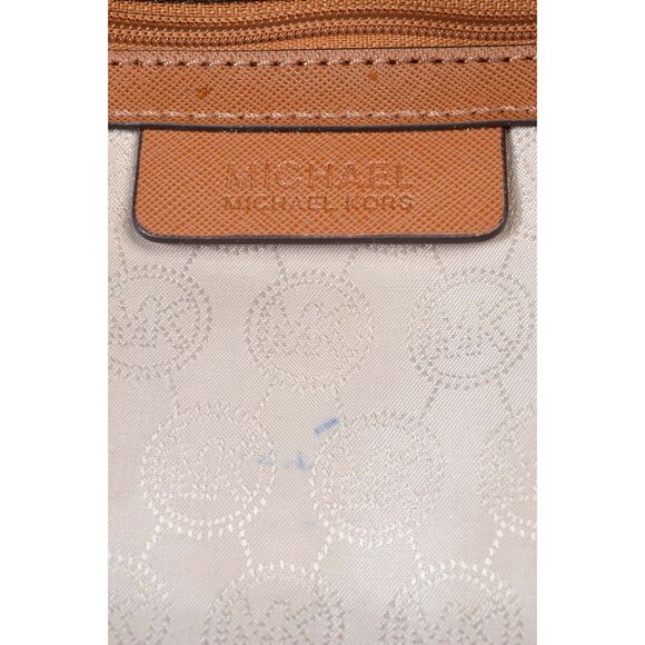 Michael Kors Brown Cross grain Leather Hamilton Satchel Handbag - Picture 4 of 16